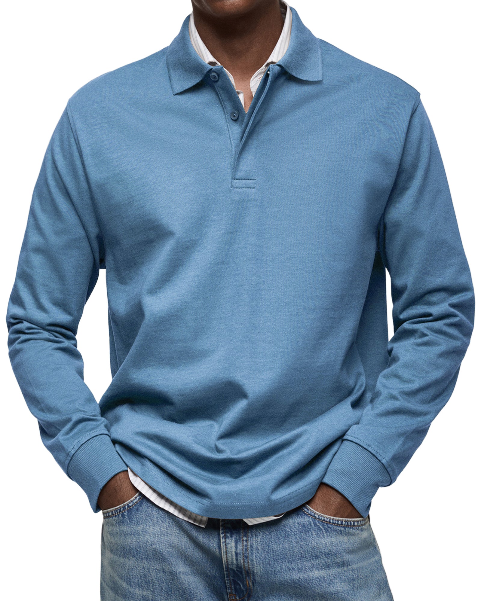 POLO DE LUJO DE MANGAS LARGAS