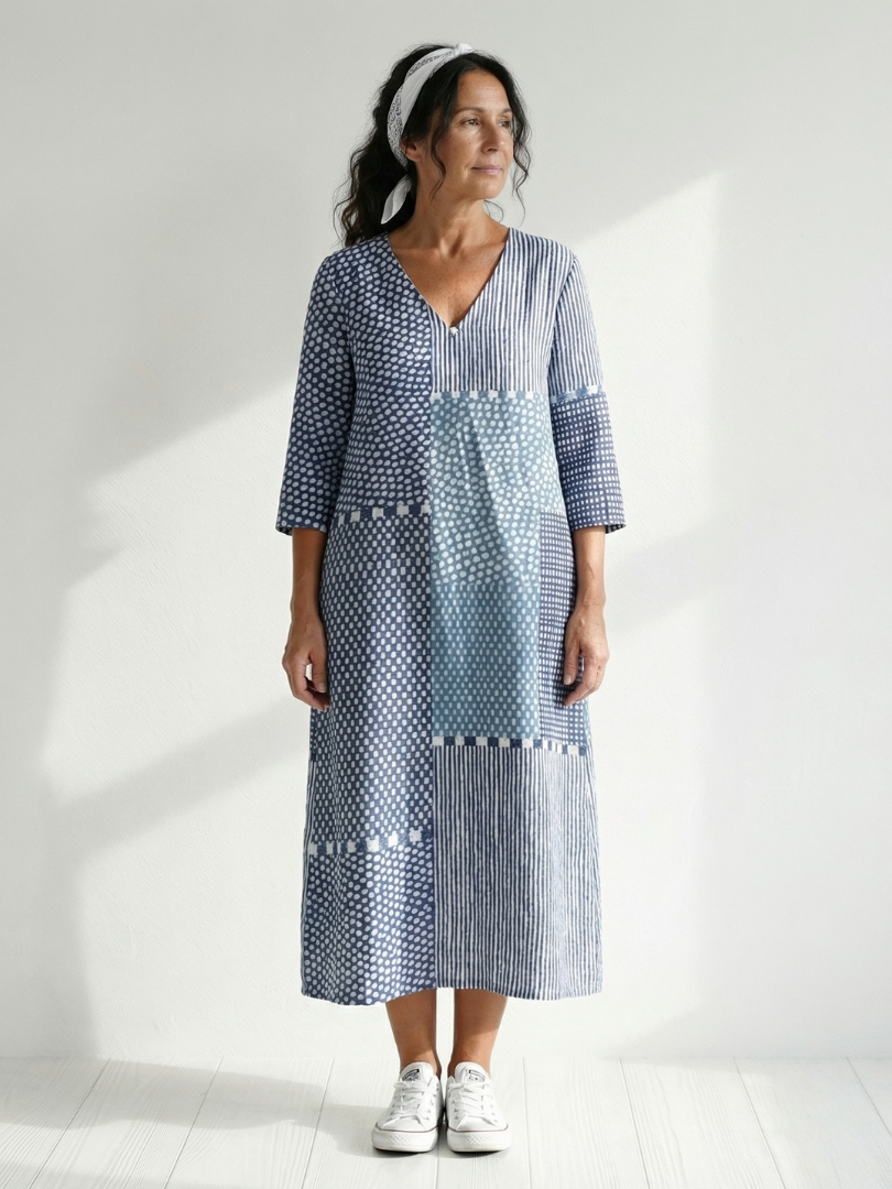 Noa | Vestido Midi Patchwork
