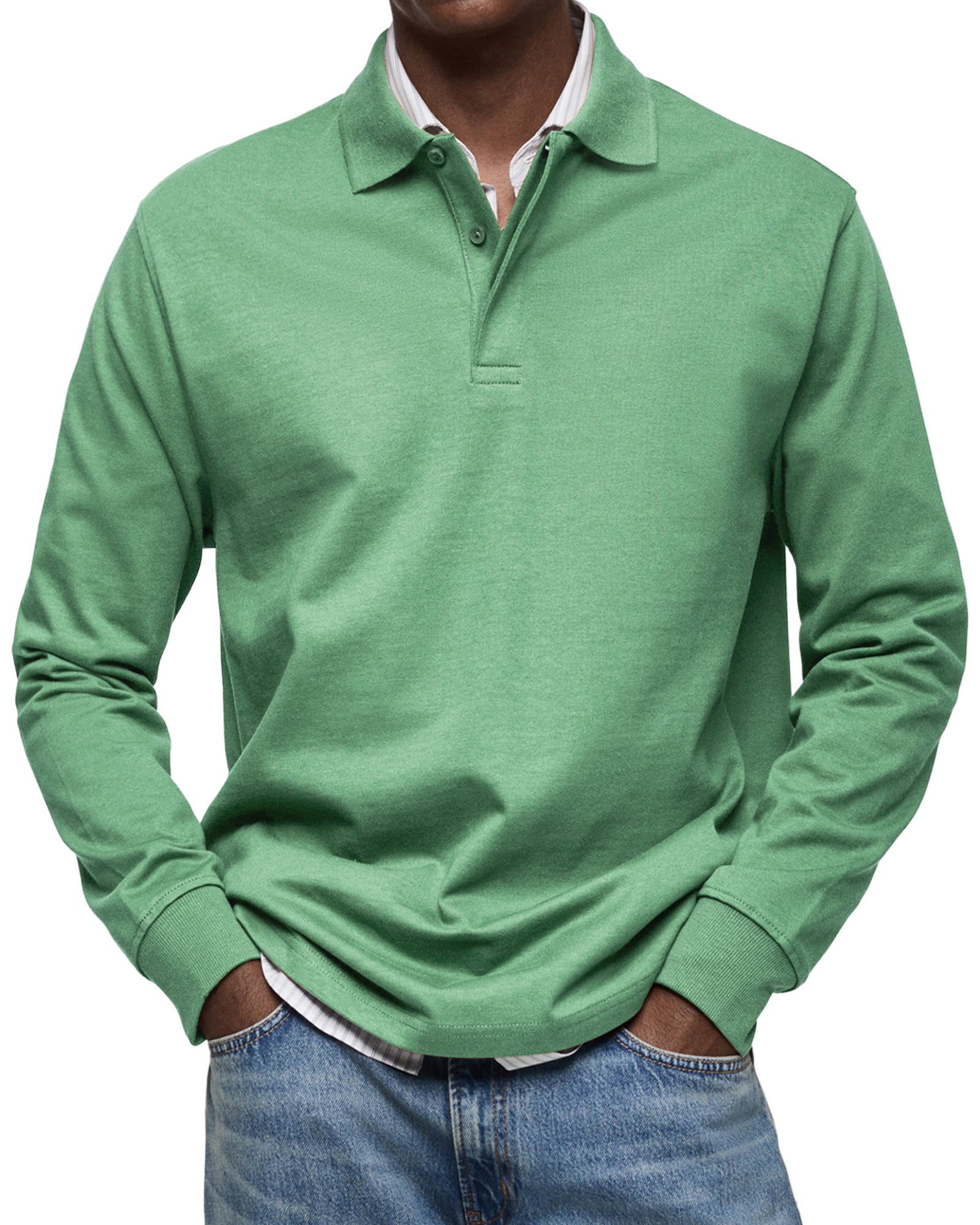 POLO DE LUJO DE MANGAS LARGAS