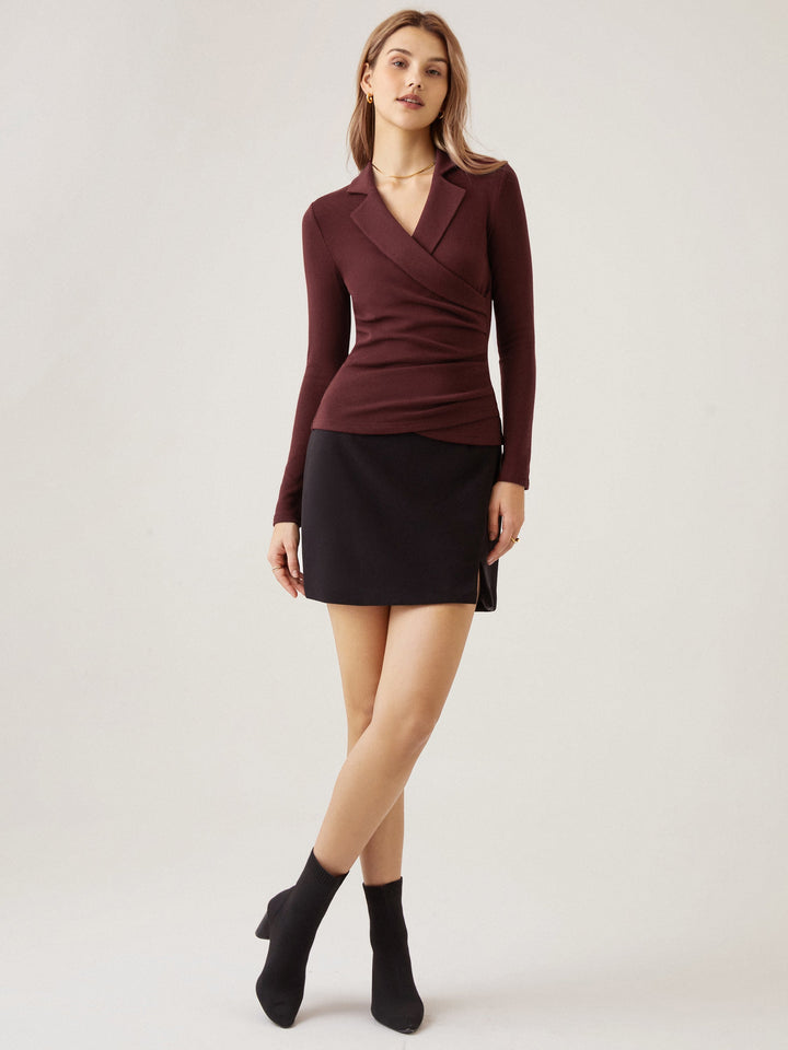 Maison Delcourt ™| Top à Col V