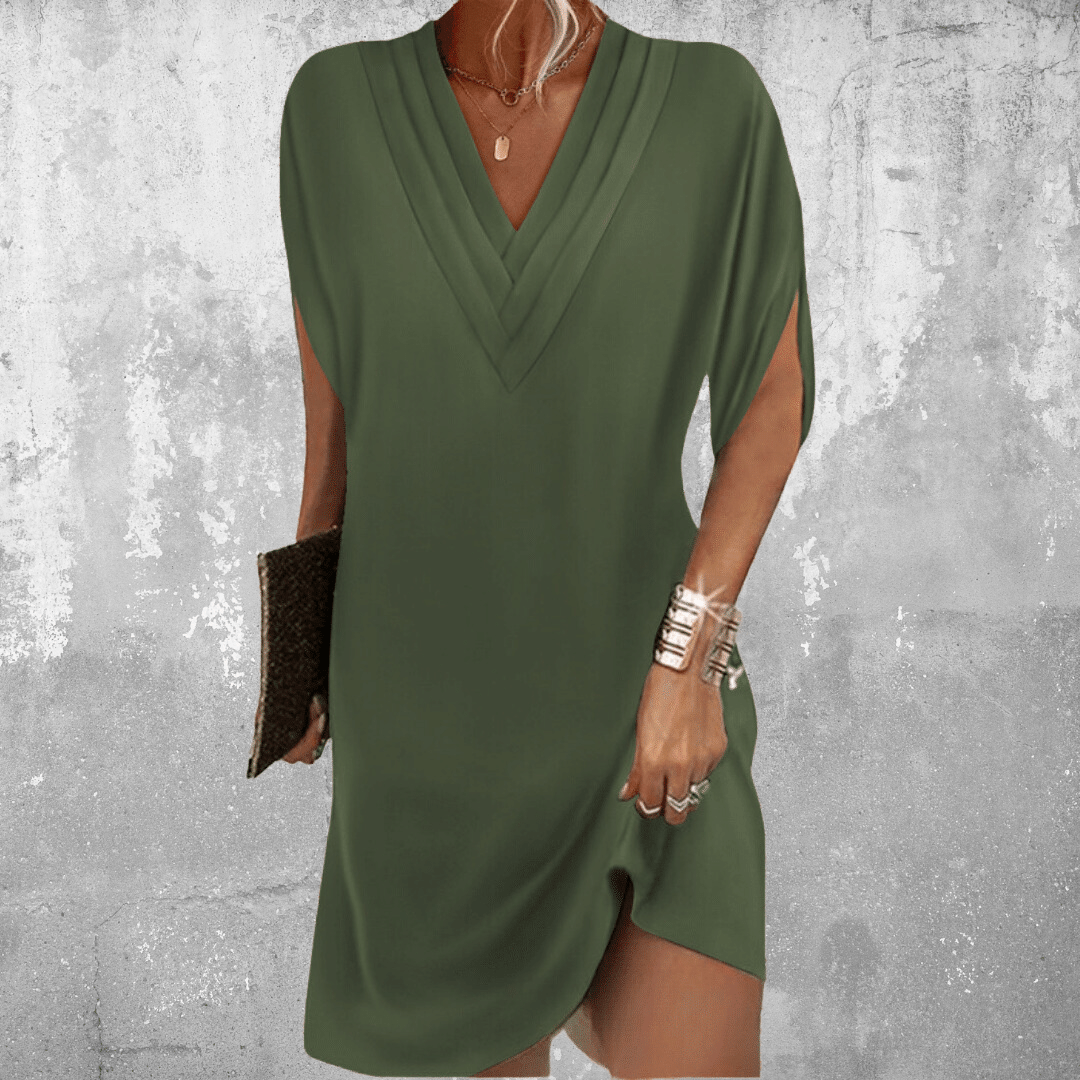 Minetta - Vestido Elegante que Cubre el Abdomen