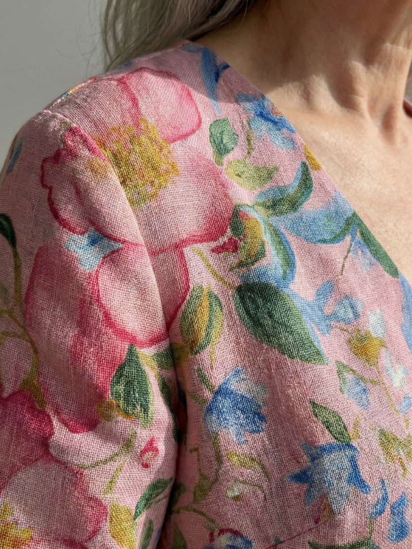 Jimena | Vestido Midi Floral de Forma Ligera