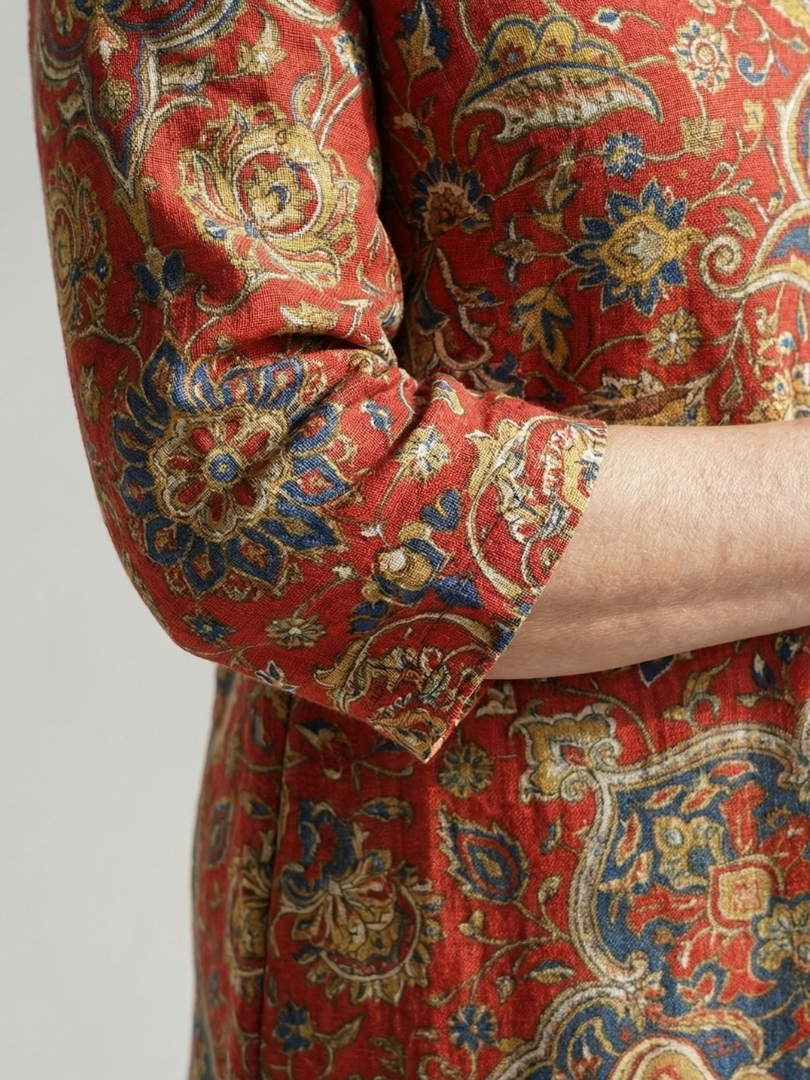 Carla | Vestido Midi Patchwork con Comodidad