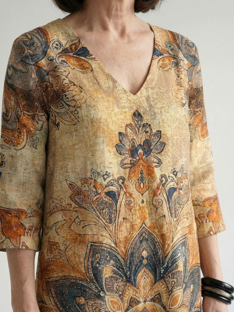 Diana | Vestido Midi Floral Suave