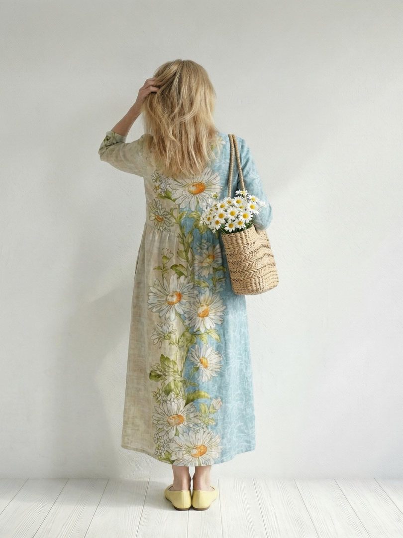 Elina | Vestido Midi Daisy Ligero