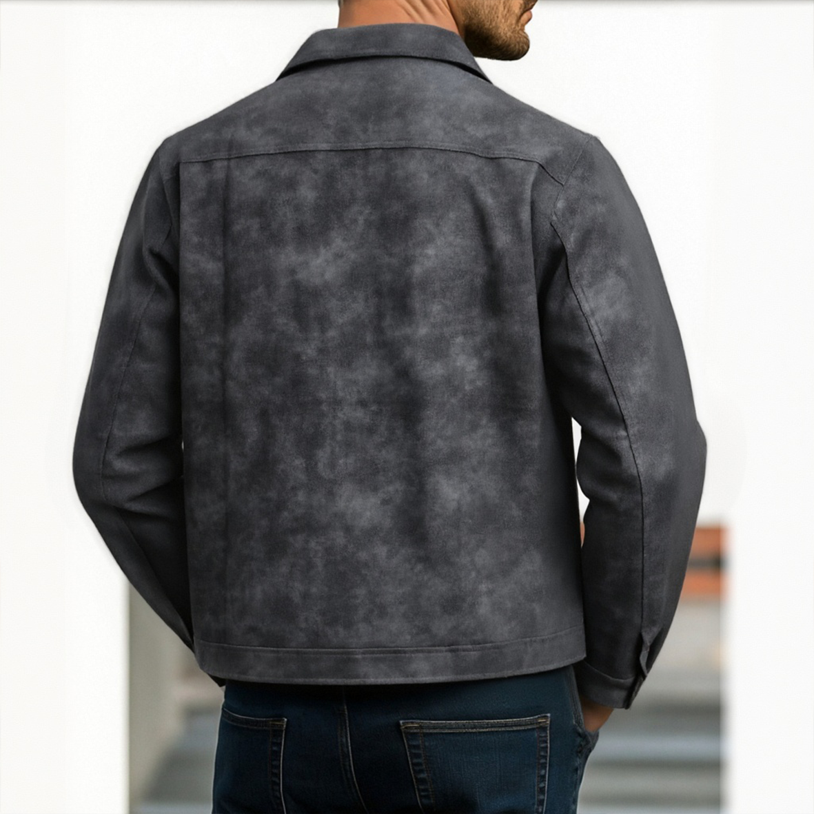 Rafael | Chaqueta de Cuero con Cremallera Clásica