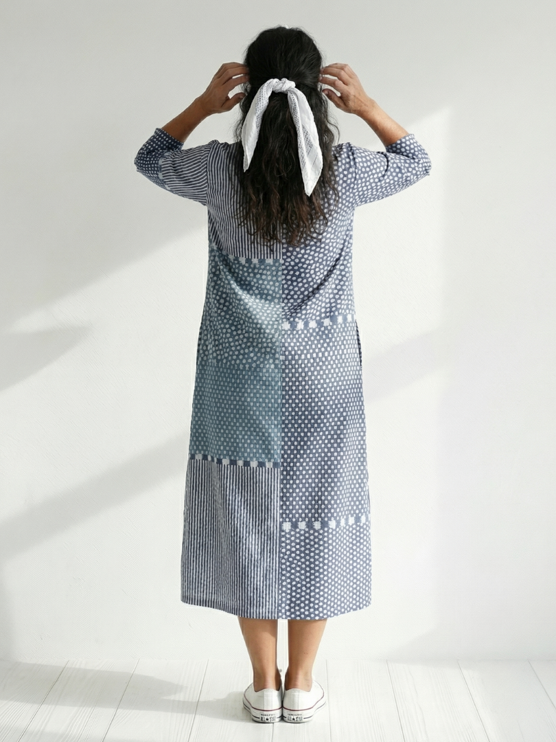 Noa | Vestido Midi Patchwork