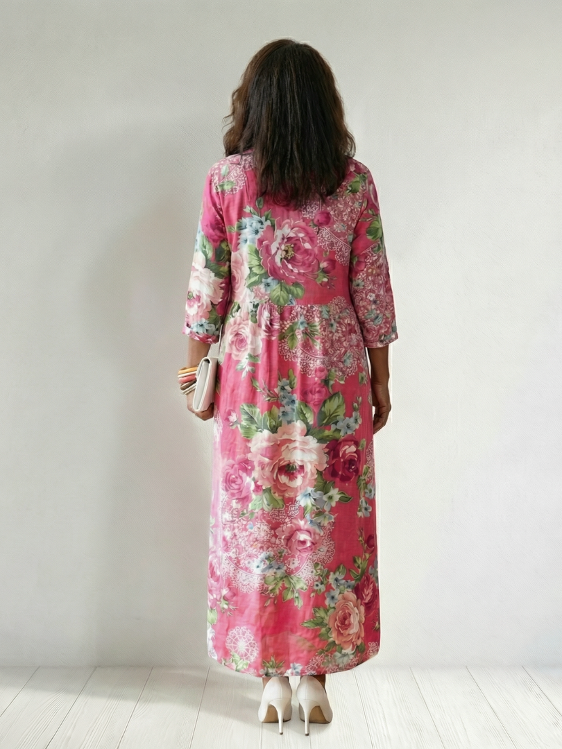 Fernanda | Vestido Midi Jardín en Flor