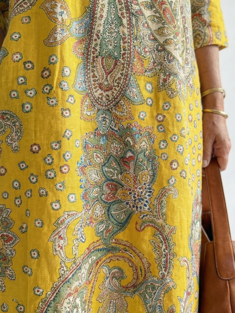 Ramona | Vestido Midi Paisley Suave