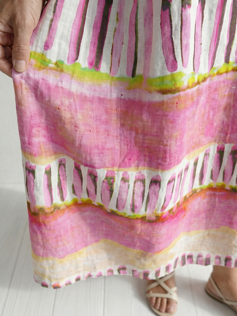 Calla | Vestido Midi de Rayas con Flujo Fácil