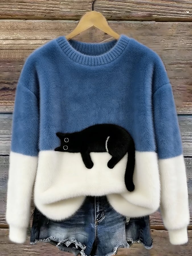 Gari | Sudadera de mujer con estampado de gato