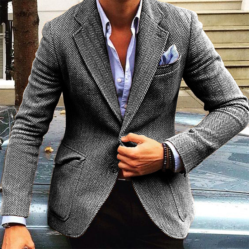 Emilio | Blazer vintage de lana con solapa clásica