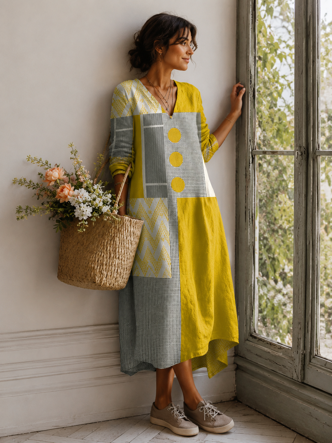 Renata™ - Vestido de lino desenfadado