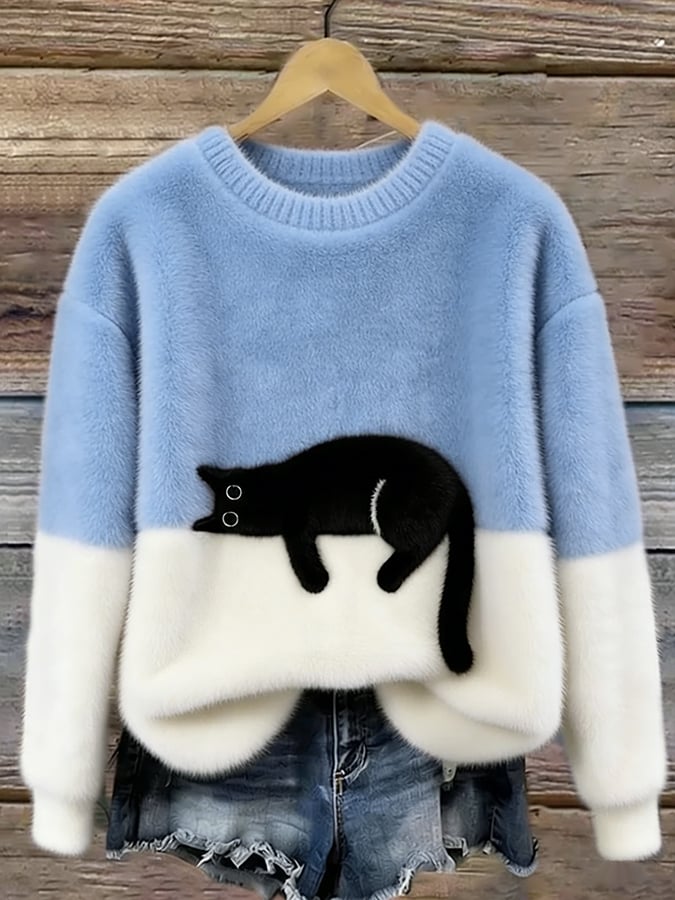 Gari | Sudadera de mujer con estampado de gato