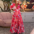 Floriana - Vestido Floral Vibrante
