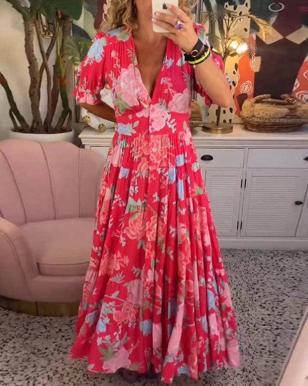 Floriana - Vestido Floral Vibrante
