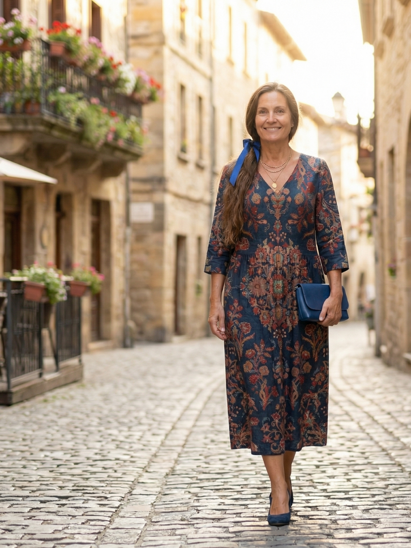 Irina | Vestido Midi de Forma Suave