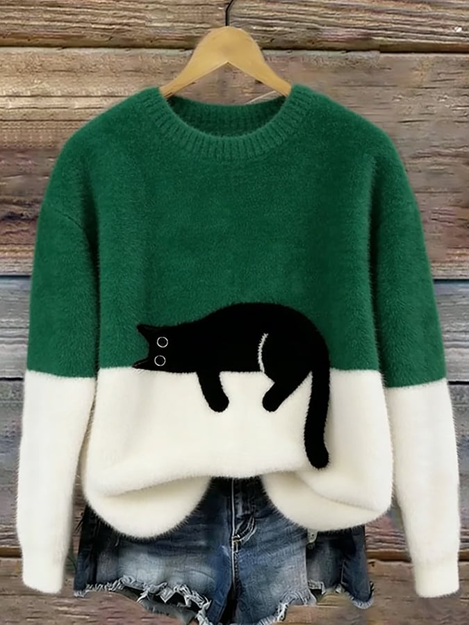 Gari | Sudadera de mujer con estampado de gato