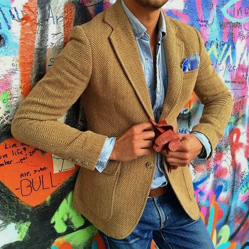 Emilio | Blazer vintage de lana con solapa clásica
