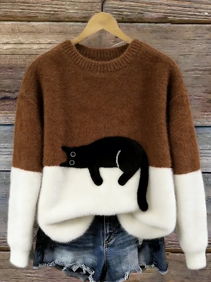 Gari | Sudadera de mujer con estampado de gato