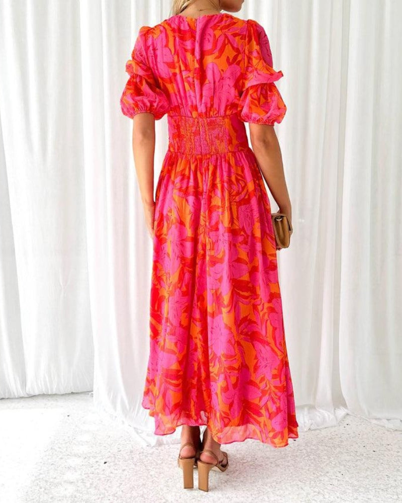 Vestido Maxi Carla | Tropical Radiance