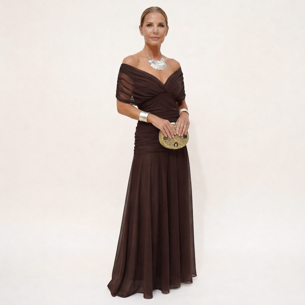 Velora™ | Vestido Largo con Escote en V