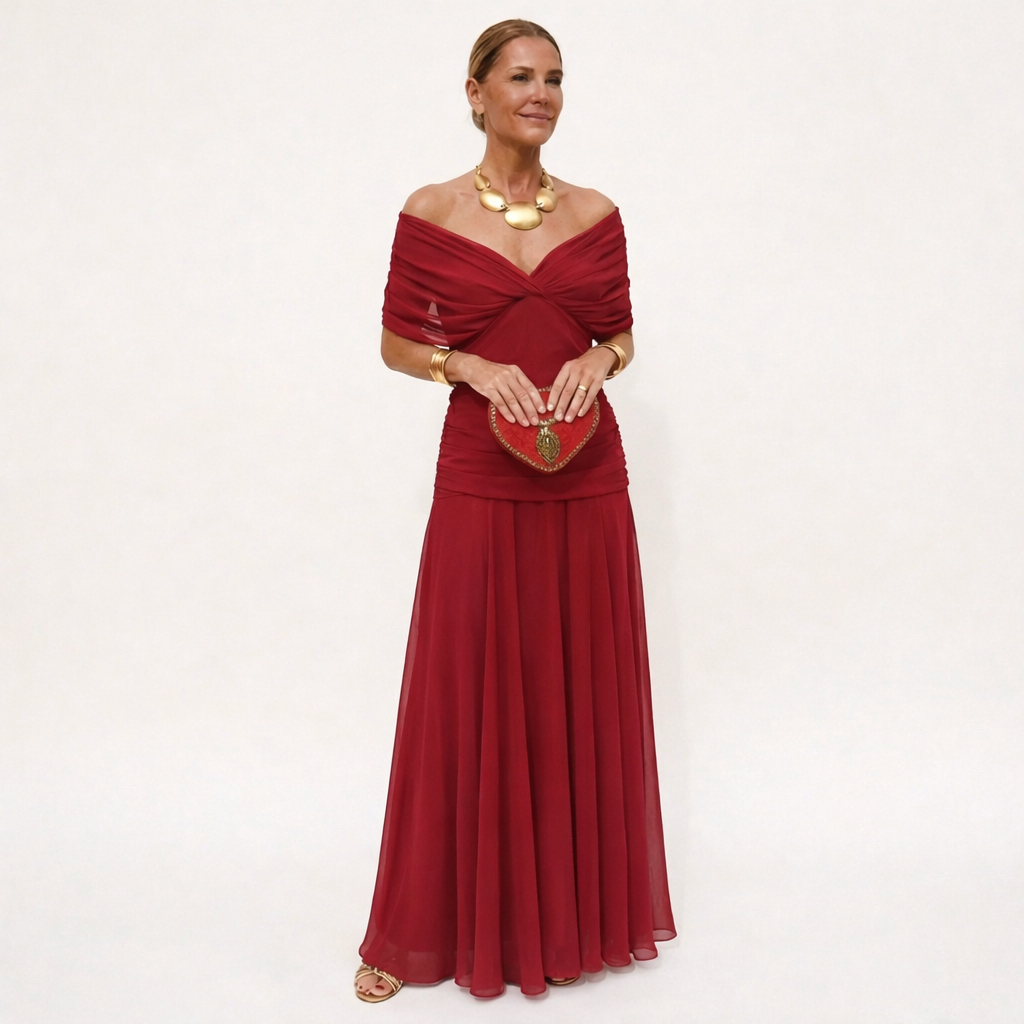 Velora™ | Vestido Largo con Escote en V