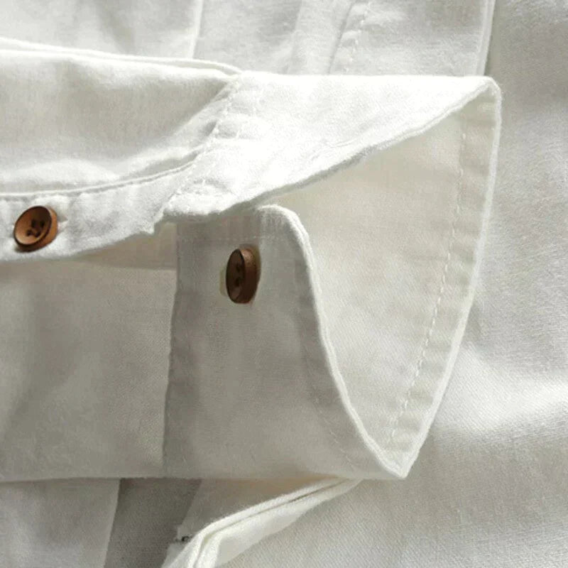 Halden Top | Camisa Ajustada con Cuello Alto