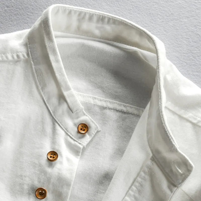 Halden Top | Camisa Ajustada con Cuello Alto
