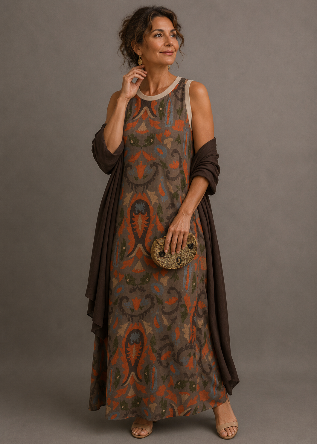 Alexia™ | Conjunto de Vestido Largo y Abrigo a Juego