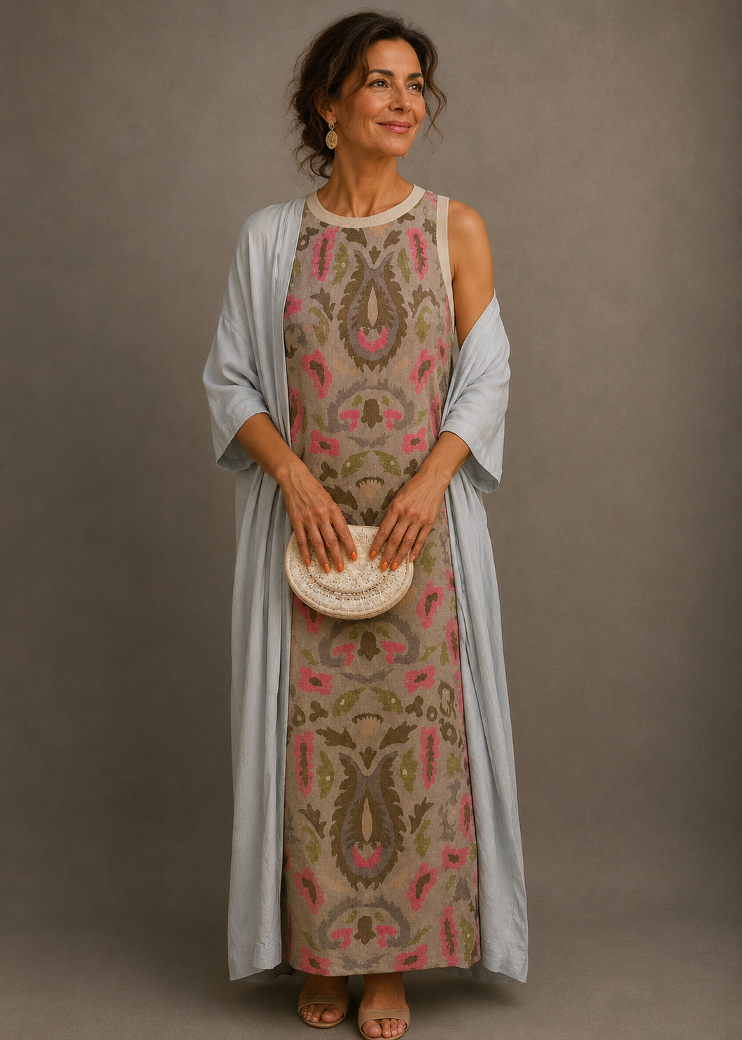 Alexia™ | Conjunto de Vestido Largo y Abrigo a Juego