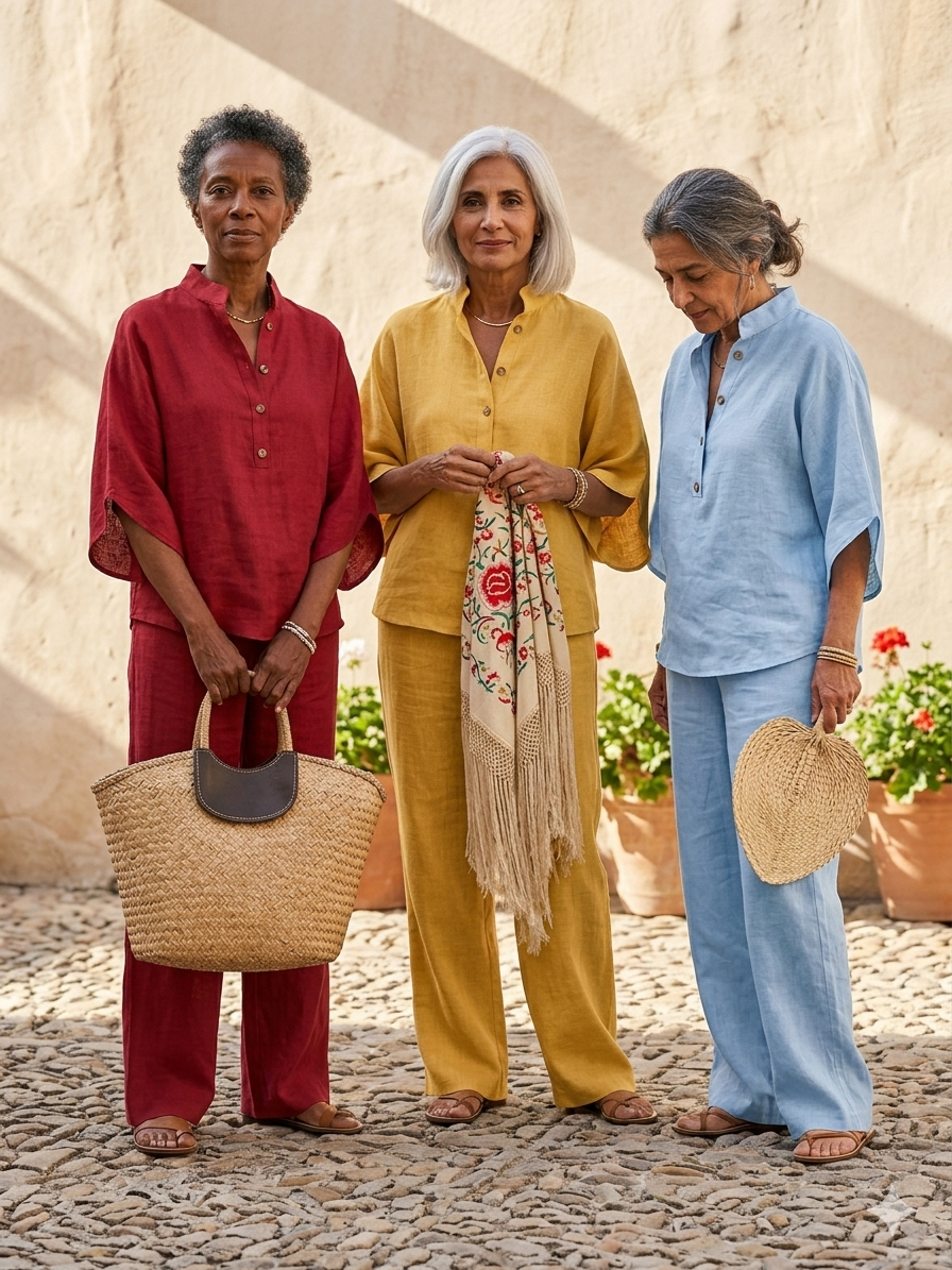 Maribel™ | Conjunto de lino amplio