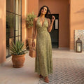 Chelsea · Vestido maxi con lazo en la espalda