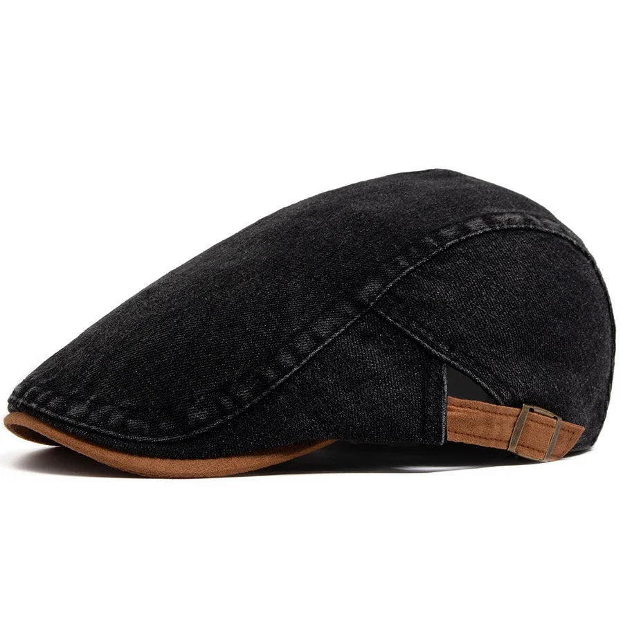 Marcel™ | Gorra plana de denim premium – Estilo atemporal y comodidad diaria
