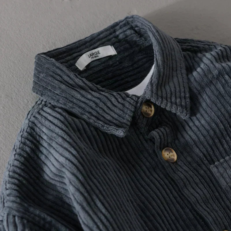 Rafael™ | Camisa de terciopelo acanalado