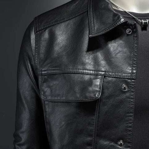 Darius | Chaqueta de cuero premium estilo moto