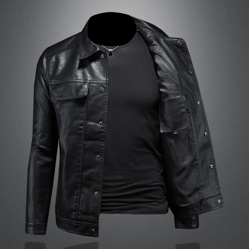 Darius | Chaqueta de cuero premium estilo moto