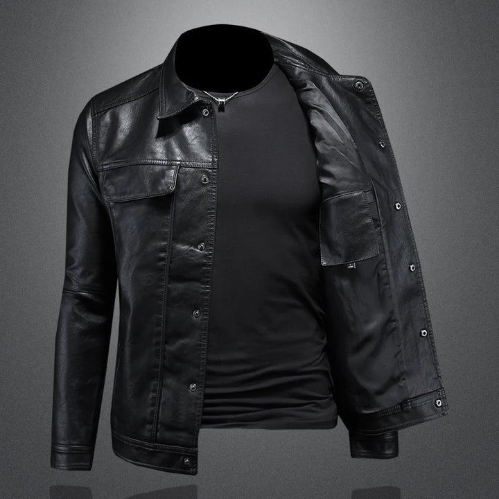 Darius | Chaqueta de cuero premium estilo moto