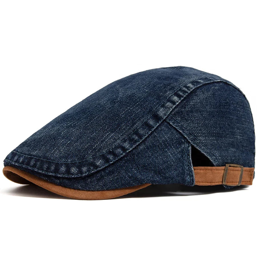 Marcel™ | Gorra plana de denim premium – Estilo atemporal y comodidad diaria