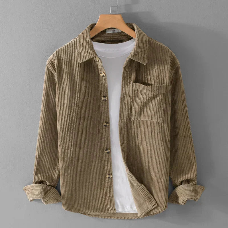 Rafael™ | Camisa de terciopelo acanalado