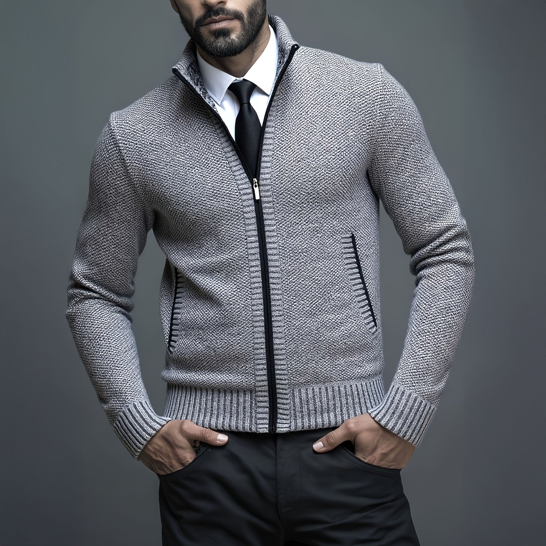 CHALECO HOMBRE LUXE CON CREMALLERA