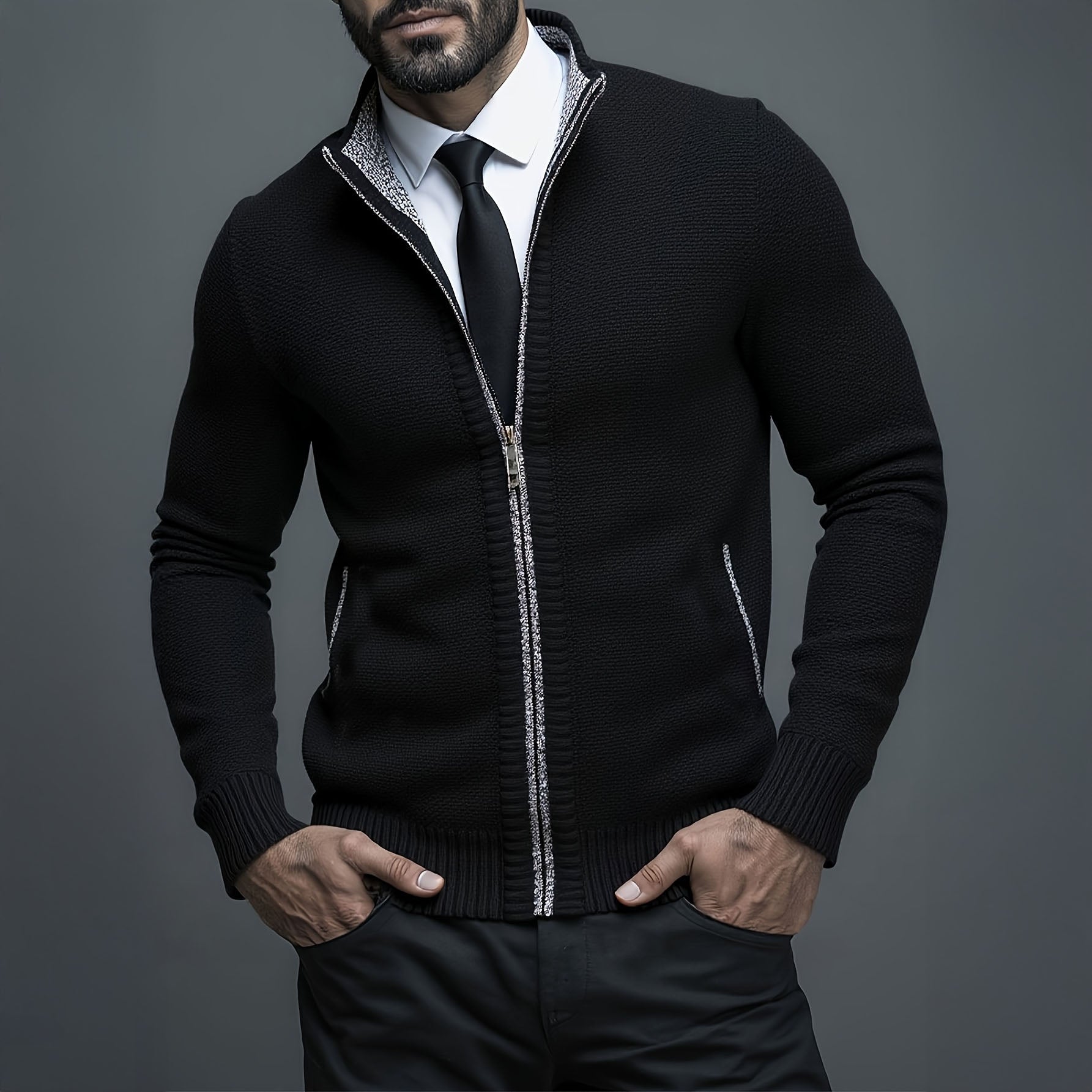 CHALECO HOMBRE LUXE CON CREMALLERA