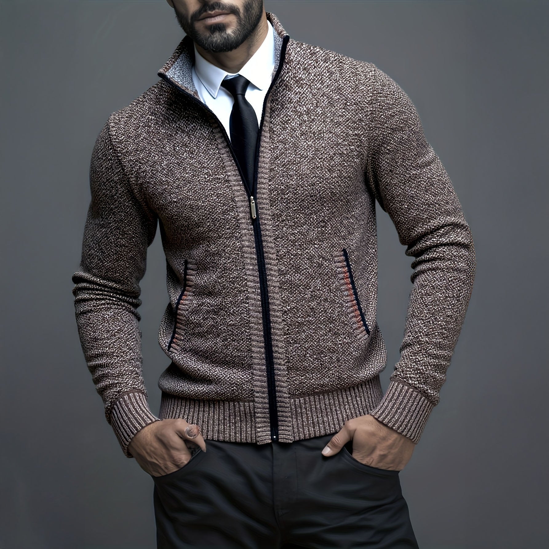 CHALECO HOMBRE LUXE CON CREMALLERA
