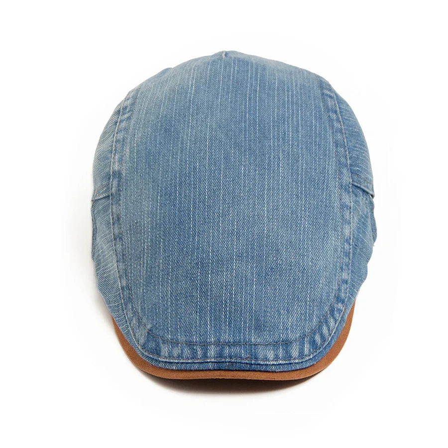 Marcel™ | Gorra plana de denim premium – Estilo atemporal y comodidad diaria