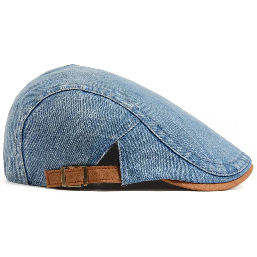 Marcel™ | Gorra plana de denim premium – Estilo atemporal y comodidad diaria