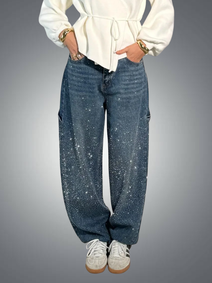 Jean Balloon Carpenter Shine en denim