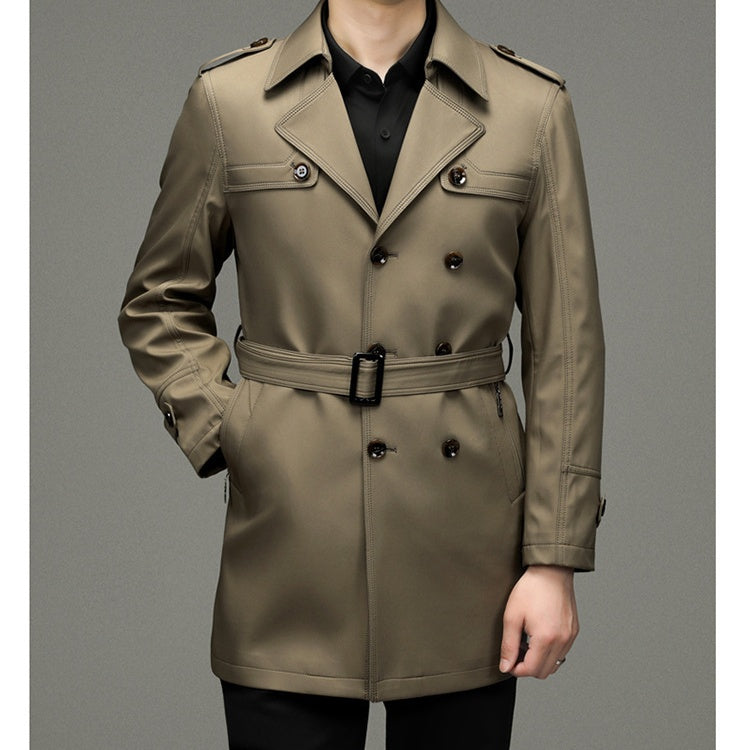 Chaqueta de Rompevientos Doble Botonadura para Hombre