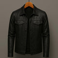 Darius | Chaqueta de cuero premium estilo moto