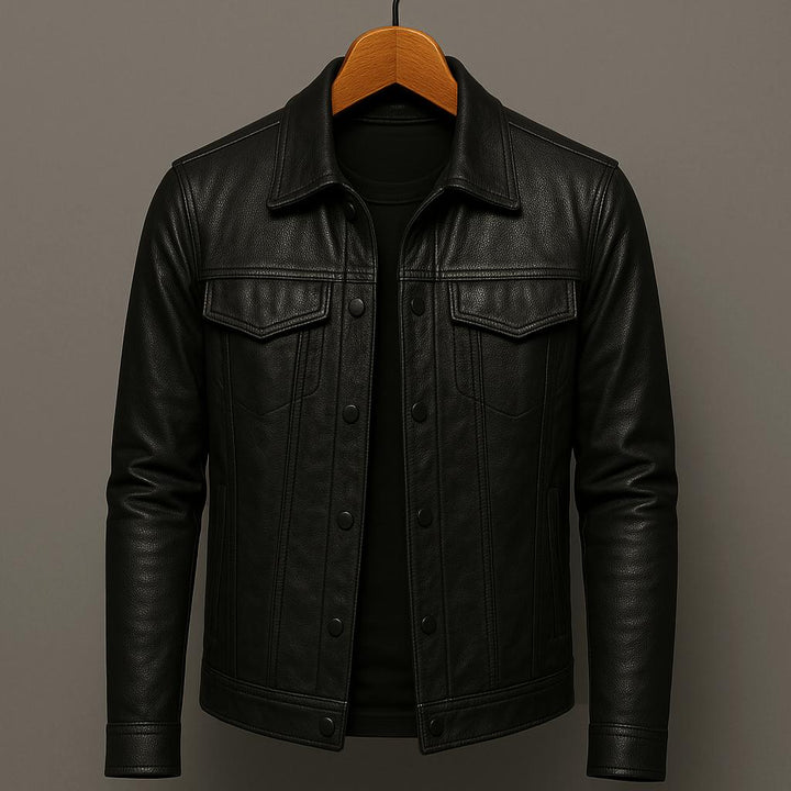 Darius | Chaqueta de cuero premium estilo moto