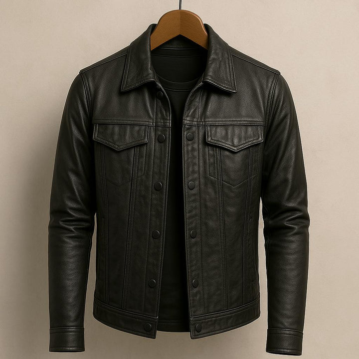 Darius | Chaqueta de cuero premium estilo moto